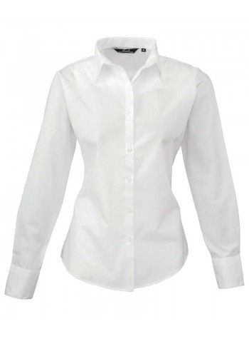 Premier Women's Poplin Long Sleeve Blouse