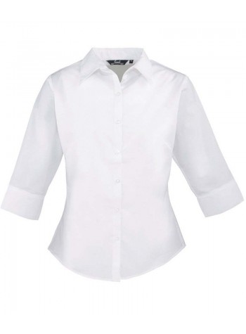 Premier Women's ¾ sleeve poplin blouse