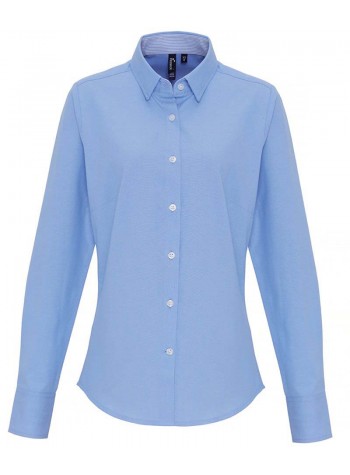 Premier Women's cotton-rich Oxford stripes blouse 2