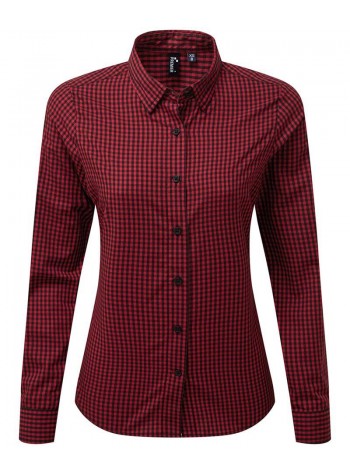 Premier Women's Maxton check long sleeve shirt 2