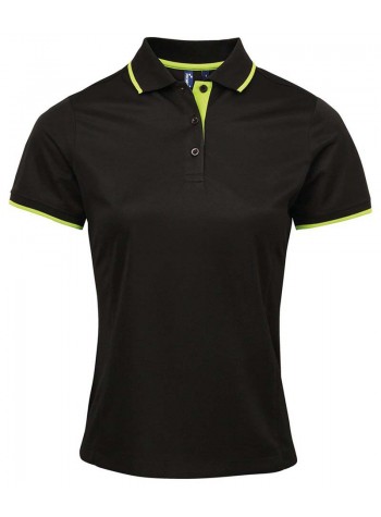 Premier Women's contrast Coolchecker® polo 2