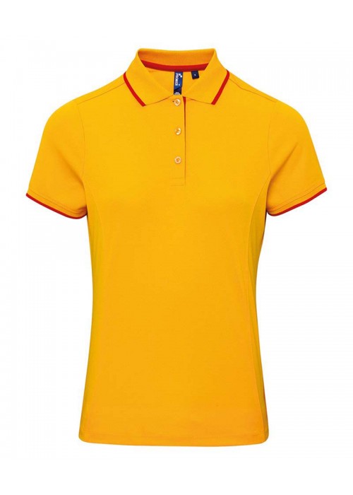 Premier Women's contrast Coolchecker® polo