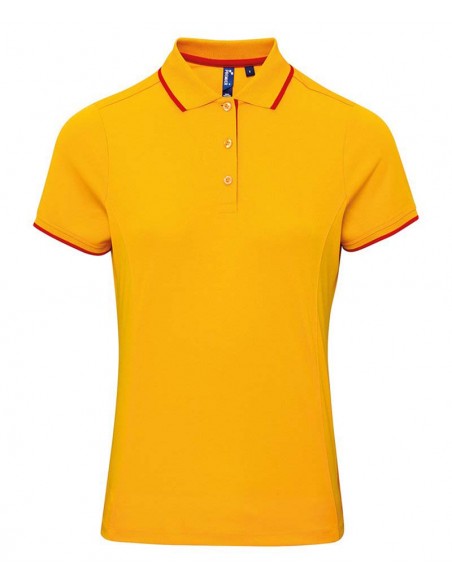 Premier Women's contrast Coolchecker® polo
