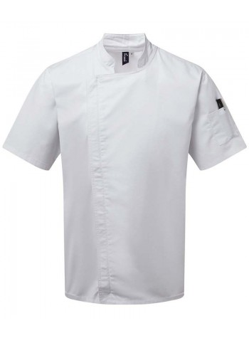 Premier Chef's zip-close short sleeve jacket