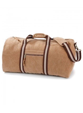 Quadra Vintage Canvas Holdall 2