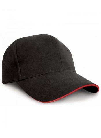 Result Headwear Pro-style heavy cotton cap with sandwich peak 2