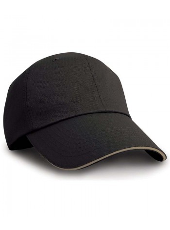 Result Headwear Herringbone cap with sandwich peak 2