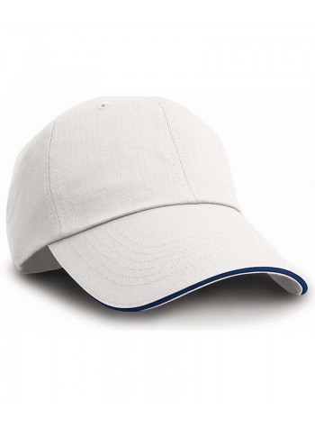 Result Headwear Herringbone cap with sandwich peak