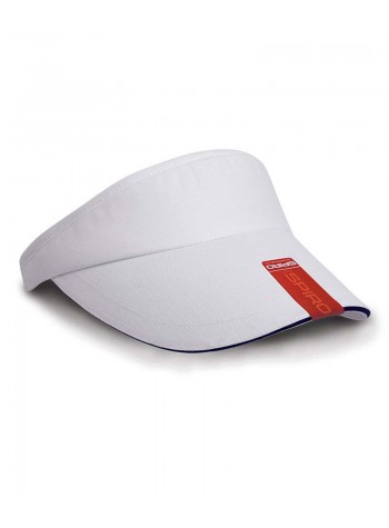 Result Headwear Herringbone sun visor with sandwich peak