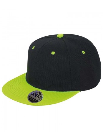 Result Headwear Bronx original flat peak snapback dual colour cap 2