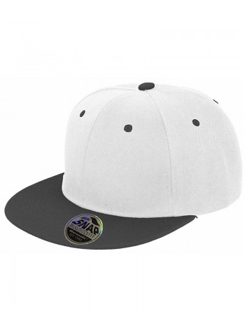 Result Headwear Bronx original flat peak snapback dual colour cap