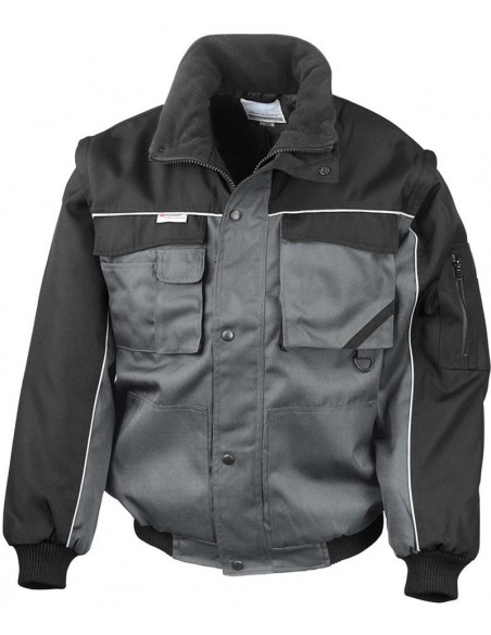 Result Work-Guard Zip sleeve heavy-duty pilot jacket