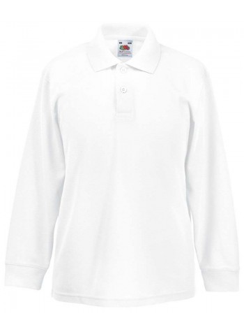 Fruit of the Loom Kids long sleeve 65/35 polo
