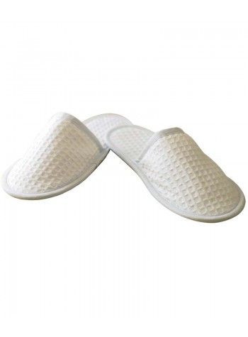 Towel City Waffle mule slippers 2