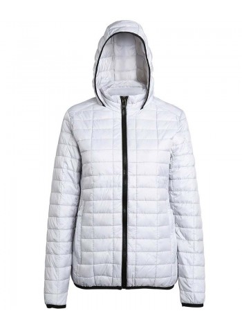 2786 Women's honeycomb hooded jacket