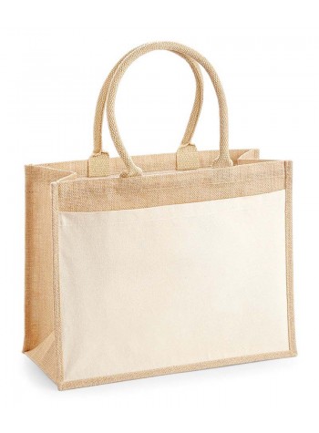 Westford Mill Cotton Pocket Jute Shopper 2