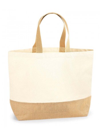 Westford Mill Jute Base Canvas Tote XL 2