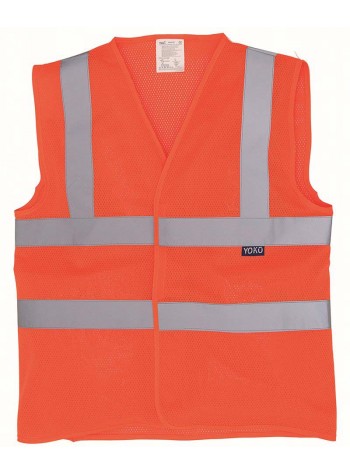 Yoko Top cool open mesh 2-band-and-braces waistcoat (HVW120) 2