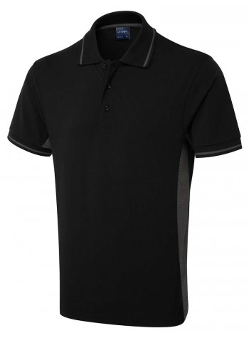 Uneek Clothing Two tone polo shirt 2