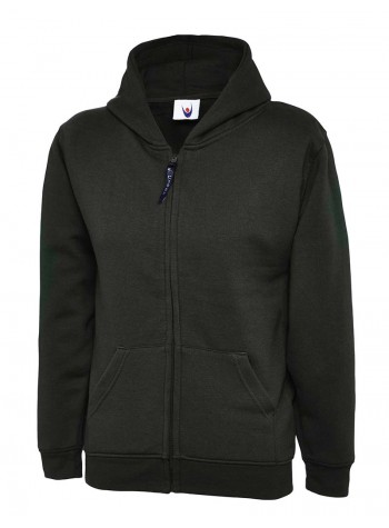 Uneek Clothing Childrens classic full zip hooded sweatshirt 2