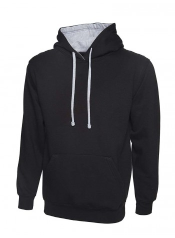 Uneek Clothing Contrast hooded sweatshirt 2