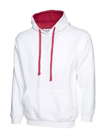 Uneek Clothing Contrast hooded sweatshirt