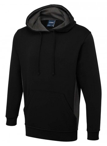 Uneek Clothing Two tone hooded sweatshirt 2
