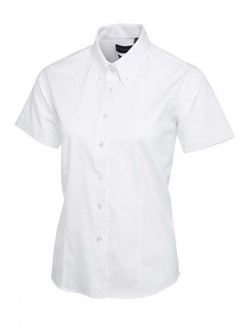 Uneek Clothing Ladies pinpoint oxford half sleeve shirt