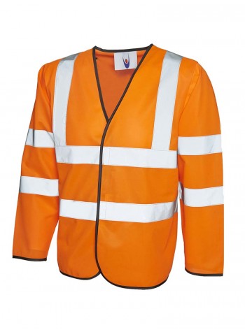 Uneek Clothing Long sleeve safety waist coat 2