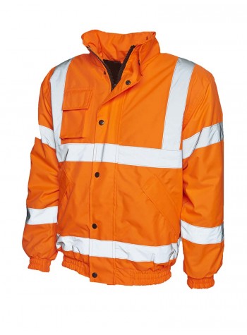 Uneek Clothing High visibility bomber jacket 2