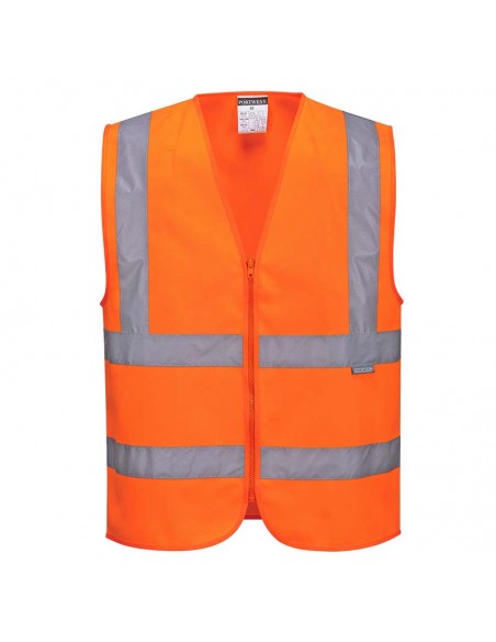 Portwest Hi-Vis Zipped Band & Brace Vest