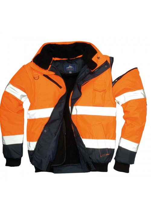 Portwest Hi-Vis Contrast Bomber Jacket