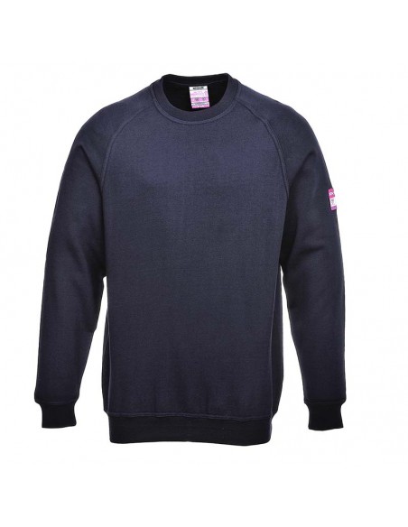 Portwest Flame Resistant Anti-Static Long Sleeve Sweatshirt