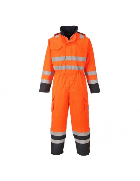 Portwest Bizflame Rain Hi-Vis Multi Coverall