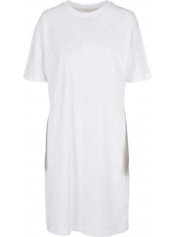 Build Your Brand Women's organic oversizes slit tee dress