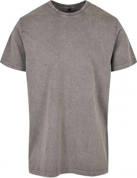 Build Your Brand Acid washed round neck tee