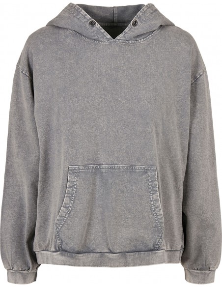 Build Your Brand Women's acid washed oversized hoodie