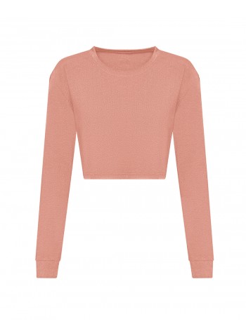 AWDis Just T's Women's long sleeve cropped T