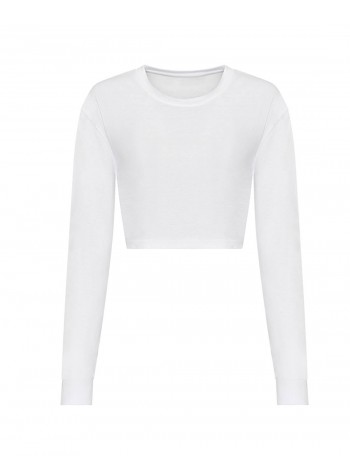 AWDis Just T's Women's long sleeve cropped T