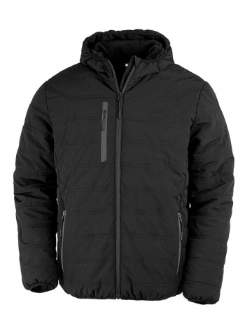 Result Genuine Recycled Recycled black compass padded winter jacket
