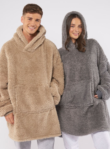 The Ribbon teddy bear fabric hoodie