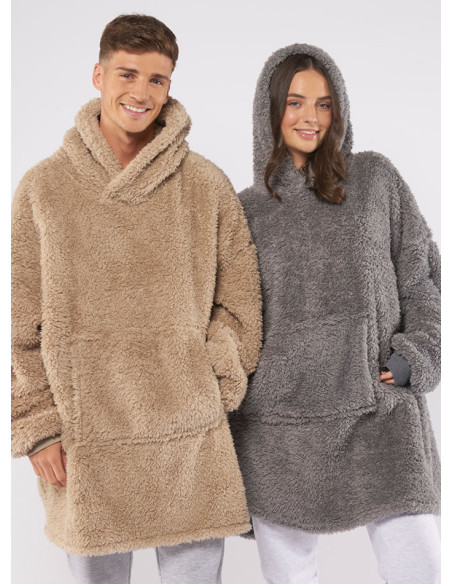 The Ribbon teddy bear fabric hoodie