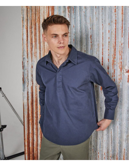 Front Row Pullover drill shirt