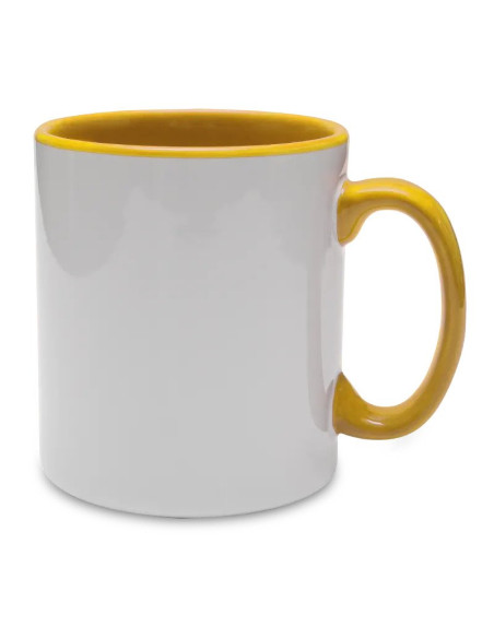 Mug with Coloured inner & handle