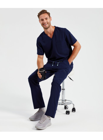 Introducing the Men's Onna-stretch Scrubs Bundle, the ultimate uniform for the modern-day professional! 2