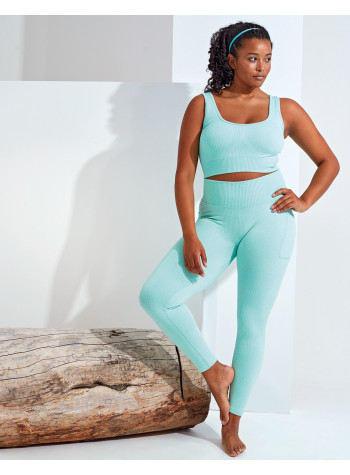 Women's TriDri® Ribbed Seamless 3D Fit Multi-Sport Leggings