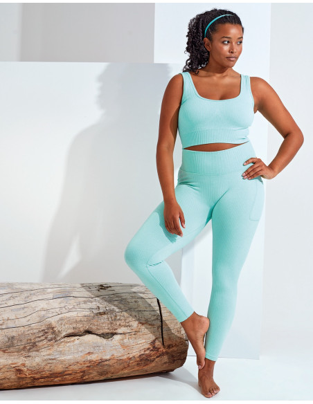 Women's TriDri® Ribbed Seamless 3D Fit Multi-Sport Leggings