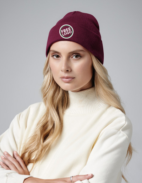 Bundle: 16 x Organic Cuffed Beanie with FREE Logo