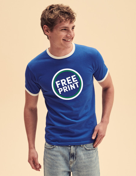 Bundle: 50 x Cotton Ringer T-Shirts with Free Printing