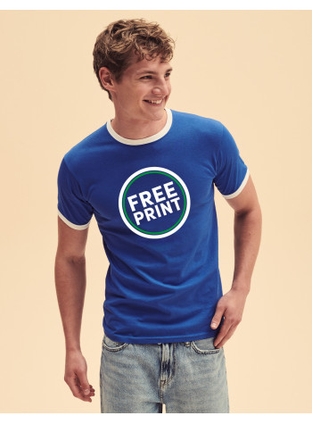 A bundle containing 500 Fruit Of The Loom Ringer T-shirts with FREE PRINTING and FREE DELIVERY included. 2